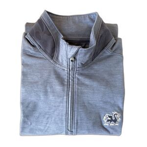 Johnnie-O Easton Prep-Formance Quarter Zip Pullover Blue Camo Collar Men’s M